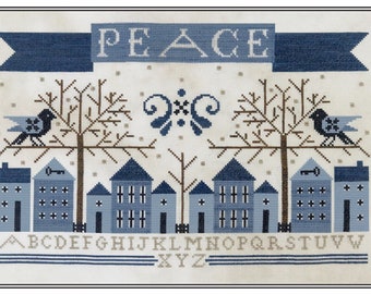 Winter's Peace Sampler*Counted Cross Stitch Pattern* By: Karina Hittle  Of Artful Offerings
