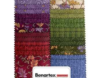 Autumn Breeze *Jelly Roll - 40 Pieces* By Nancy Halvorsen of Art to Heart For Benartex