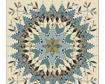 Dahlia Star  *Pieced Quilt Pattern*     By: Edyta Sitar - Laundry Basket Quilts  LBQ-1735-P