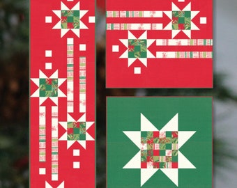 Showering Stars Table Runner & Pillow Covers *Sewing Pattern* From: Robin Pickens