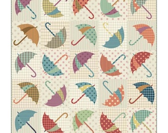 Dancing Umbrella  *Applique Pattern* By: Edyta Sitar - Laundry Basket Quilts  LBQ-0343-P