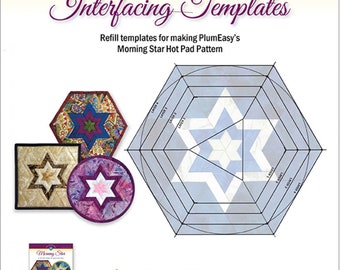 Morning Star *Refill Interfacing Templates - 12-Pack* From: PlumEasy Patterns  PEP209