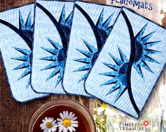 Broken Daisy Placemats *Foundation Paper Piecing Pattern & Papers + Replacement Papers* By: Judy Niemeyer - Quiltworx