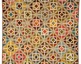 Looking Glass - Pieced Quilt Pattern By: Edyta Sitar  Laundry Basket Quilts  LBQ-1481-P