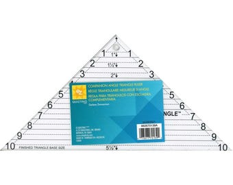 Companion Angle Triangle Ruler  *Acrylic* By Darlene Zimmerman From: Simpli-EZ Quilting