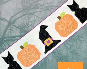 Midnight Magic Table Runner  * Fat Quarter Friendly Pieced  Pattern * By: The Tipsy Needle  TTN-141