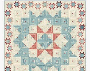 Pioneer Log Cabin *Pieced Quilt Pattern* By: Edyta Sitar - Laundry Basket Quilts  LBQ-1680-P