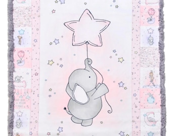 Tiny Tails Cuddle Kit * Sweet Pea Emma * Includes Fabric for Top + Binding + Pattern* By: Shannon Fabrics