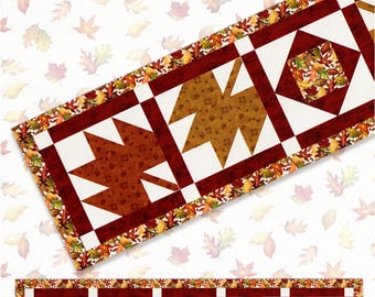 Fall Hues Table Runner *Pieced Paper Pattern*  By: Tara Reed For Riley Blake  #106