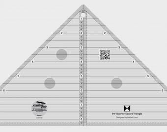 90 Degree Quarter-Square Triangle *Acrylic Template* By: Rachel Cross - Creative Grids CGRT90