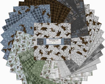 Timberland Trails - 10 Karat Gems *Layer Cake (10x10) - 42 Pieces* From: Wilmington Prints