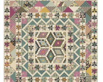 English Garden *Pieced Quilt Pattern* By: Edyta Sitar - Laundry Basket Quilts  LBQ-1437-P