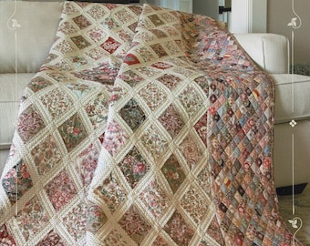 Jane Austen Coverlet *Boxed Quilt Kit - Fabric, Pattern, & Template* From: Riley Blake Designs