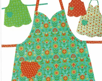 Bake Sale Apron *Pattern * (Reversible, Mommy & Me) From: Cabbage Rose