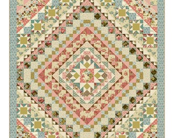 Primrose  *Pieced Quilt Pattern*     By: Edyta Sitar - Laundry Basket Quilts  LBQ-1292-P