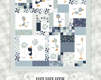 Duck Duck Goose *6 Month Block of the Month Quilt Pattern - Fat Quarter Friendly By: Meags and Me
