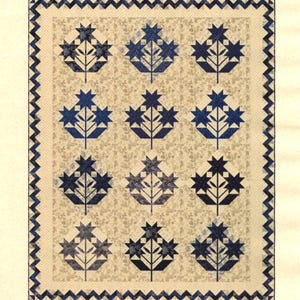 Blue Bells - Pieced Quilt Pattern By: Edyta Sitar  Laundry Basket Quilts  LBQ-0439-P
