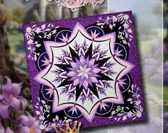 The Royal Iris *Foundation Paper Piecing Pattern* By: Judy & Bradley Niemeyer - Quiltworx JNQ00268P28