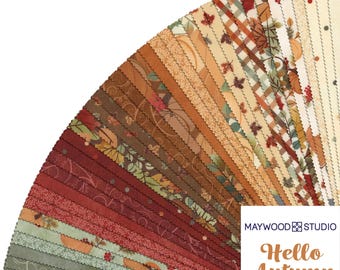 Hello Autumn *Jelly Roll / Strips - 40 Pieces*  By Monique Jacobs For Maywood Studios ST-MASHAUT