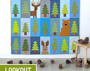 Lookout*Tree and Animal Sampler Quilt Pattern* By: Elizabeth Hartman  EH071