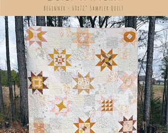 Little Miss Sawtooth  *Pieced Quilt Pattern Booklet*   By: Melanie Traylor of Southern Charm Quilts
