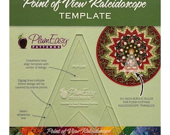 Point of View Kaleidoscope *45 Degree Acrylic Template* From: PlumEasy Patterns PEP-230