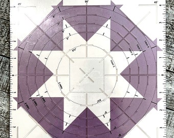 Folded Star Stencil *Plastic Template* From: PlumEasy Patterns