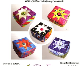 Folded Star Pin Cushion * Pattern + 1 Interfacing* From: PlumEasy Patterns