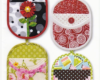 Pot Handlers *Sewing Pattern for Potholders & Oven Mitts with Personality* By: Nicole Chambers Kaya - Tiger Lily Press