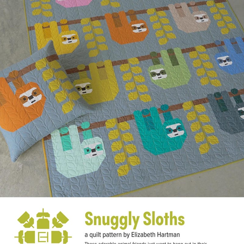 Sloth Quilt Pattern - Etsy