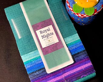 Royal Nights 40 Karat Gems (Revised 8/21/24) *Jelly Roll - 40 Pieces*   From: Wilmington Prints