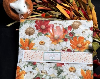 Harvest Bloom *Layer Cake (10x10) - 10 Karat Gems - 42 Pieces* From: Wilmington Fabrics