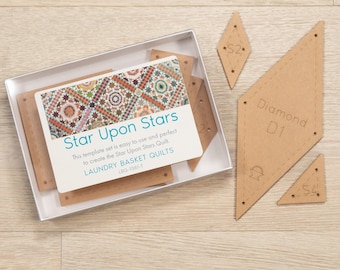 Star Upon Star *Acrylic Template Set*  By: Edyta Sitar - Laundry Basket Quilts  LBQ-1381-T