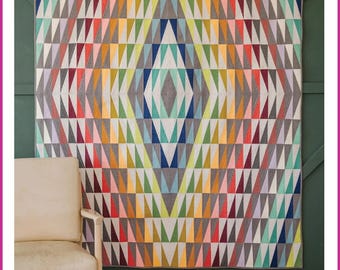 Tripping Out *A Quick Straight Ruler - Quilt Pattern* From: Sew Kind of Wonderful   #483