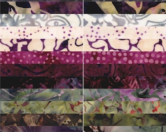 Chateau *Tonga Treats - Jelly Roll - 40 Strips* By: Wing and a Prayer  For Timeless Treasures