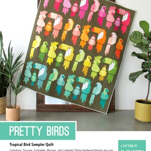 Pretty Birds *Tropical Birds Sampler Quilt Pattern* By: Elizabeth Hartman  EH-051