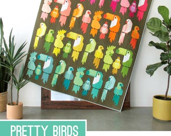Pretty Birds *Tropical Birds Sampler Quilt Pattern* By: Elizabeth Hartman  EH-051