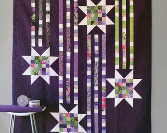 Showering Stars *Quilt Pattern - Jelly Roll Friendly* From:  Robin Pickens