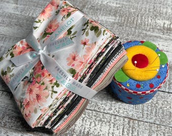 Fluttering Blooms *Fat Quarter Bundle - 14 Pieces* By Amylee Weeks for Camelot Fabrics