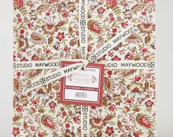 French Market  *Layer Cake (10x10) - 42 Pieces* From: Maywood Studio   SQ-MASFRMA