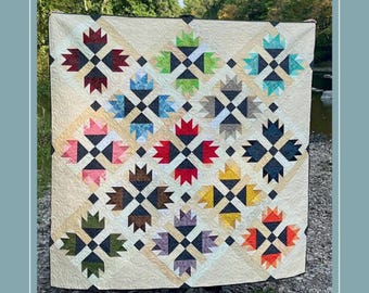 Baldwin Creek  *A Pieced Quilt Pattern* By: Lake Girl Quilts #014