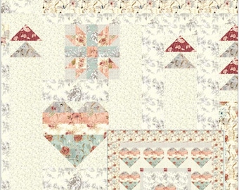 Love is Patient *2 Quilt & 1 Table Runner Pattern* From: Lavender Lime   DLL236