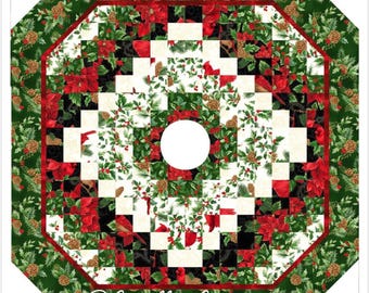 Splendor Tree Skirt *Pre-Cut Friendly Quilt Pattern* By: Diane McGregor of Castilleja Cotton
