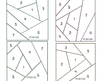 Crazy Quilt Stencils  *Plastic Template* By: Pepper Cory of Quilting Creations