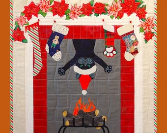 Claws Before Claus *Wall Hanging Quilt Pattern* From: Trouble & Boo Designs