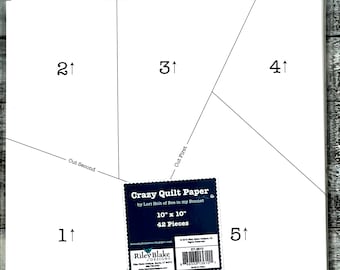 Crazy Quilt Paper  *Package of 42 Sheets*  By Lori Holt of Bee In My Bonnet/Riley Blake ST-3610