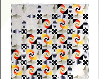 Sunset at Sea *A Foundation Paper Quilt Pattern* By: Heather Black of Quiltachusetts
