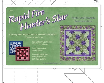Rapid Fire Hunter's Star *Petite Star* Acrylic Template* By: Studio 180 Design