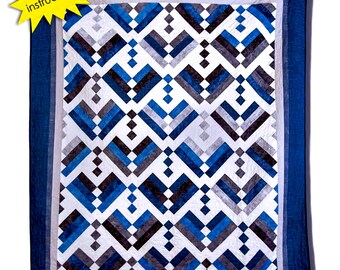 Teardrops *Strip Club Quilt Pattern* By: Georgette Dell'Orco - Cozy Quilt Designs  CQD-01223