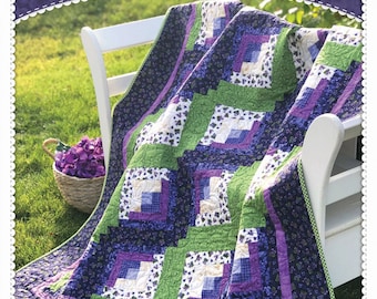 Curvy Log Cabin *Pieced Quilt Pattern* By: Jennifer Bosworth - Shabby Fabrics